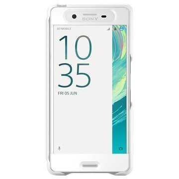 Sony Xperia X Tyylikäs Touch-Kansi SCR50 Valkoinen