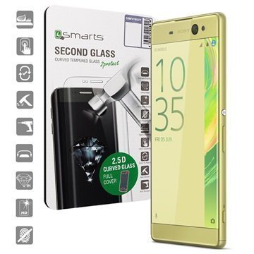 Sony Xperia XA 4smarts Curved Glass Näytönsuoja Kulta