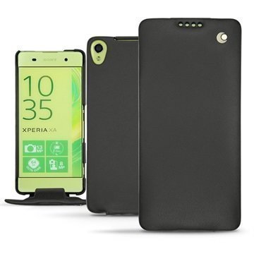 Sony Xperia XA Noreve Tradition Flip Case Musta