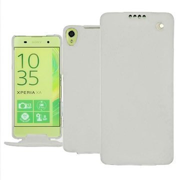 Sony Xperia XA Noreve Tradition Flip Case Valkoinen