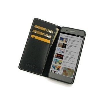 Sony Xperia XA PDair Deluxe Book Type Nahkakotelo Musta