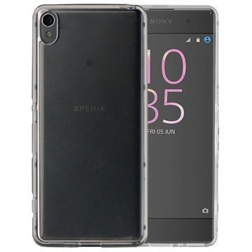 Sony Xperia XA Roxfit Gel Shell Kuori Kirkas / Musta