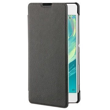 Sony Xperia XA Roxfit Urban Book Suojakotelo Musta