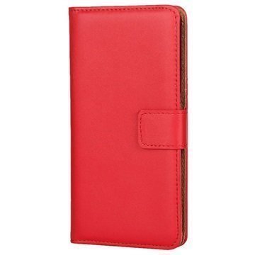 Sony Xperia XA Xperia XA Dual Slim Wallet Leather Case Red