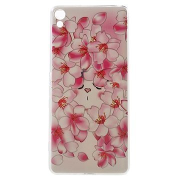 Sony Xperia XA Xperia XA Dual TPU Case Pink Flowers