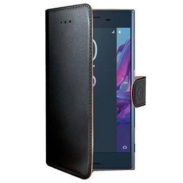 Sony Xperia XZ Celly Wally Lompakkokotelo Musta