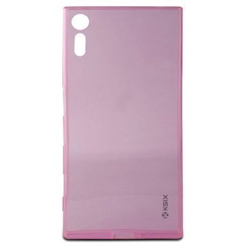 Sony Xperia XZ Ksix Ultrathin Flex TPU Suojakuori Kuuma Pinkki