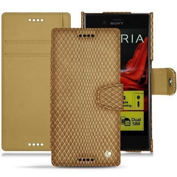 Sony Xperia XZ Noreve Tradition B Wallet Case Serpent Hiekanruskea