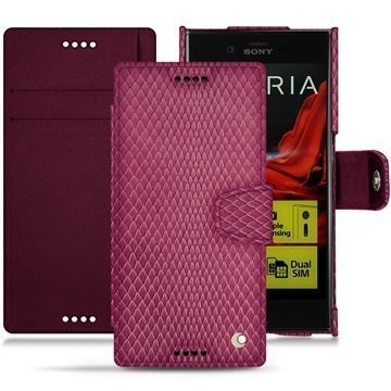 Sony Xperia XZ Noreve Tradition B Wallet Case Serpent Syklaaminpunainen