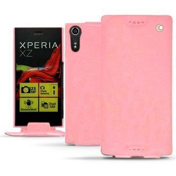 Sony Xperia XZ Noreve Tradition Flip Case Pinkki