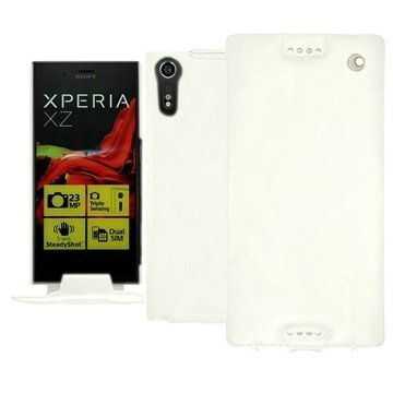 Sony Xperia XZ Noreve Tradition Flip Case Valkoinen