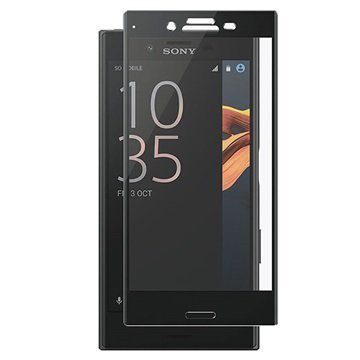 Sony Xperia XZ Panzer Full-Fit Lasinen Näytönsuoja Musta