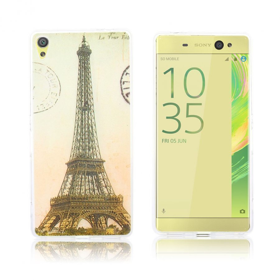 Sony Xperia Xa Ultra Kohokuvioitu Joustava Kuori Postimerkki Eiffel Torni