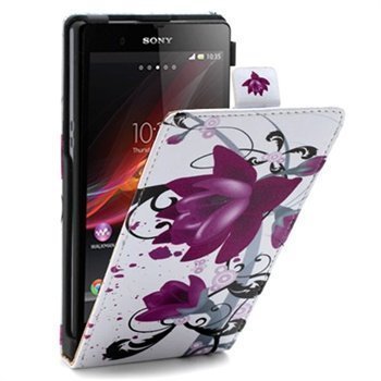 Sony Xperia Z Flip Nahkakotelo Lotus