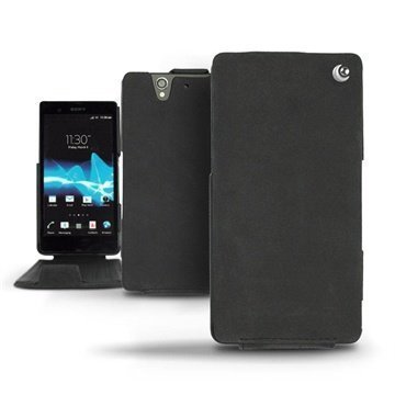 Sony Xperia Z Noreve Tradition Flip Leather Case Dark Vintage