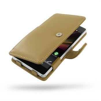 Sony Xperia Z PDair Leather Case 3FSYXZB41 Ruskea