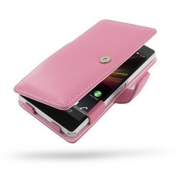 Sony Xperia Z PDair Leather Case 3JSYXZB41 Vaaleanpunainen