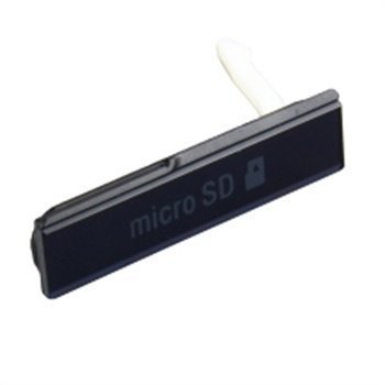 Sony Xperia Z SD-Korttipaikan Kansi Musta