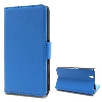 Sony Xperia Z Wallet Nahkakotelo Sininen