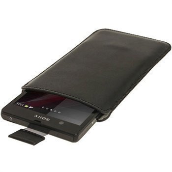Sony Xperia Z iGadgitz Leather Case Black