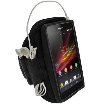 Sony Xperia Z iGadgitz Neoprene Sports Jogging Armband Black