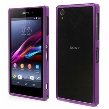 Sony Xperia Z1 Alumiininen Suojakehys Violetti