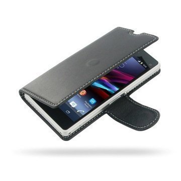 Sony Xperia Z1 Compact PDair Leather Case 3BSY1CB41 Musta