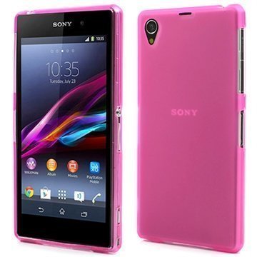 Sony Xperia Z1 Flex TPU Kotelo Kuuma Pinkki