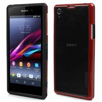 Sony Xperia Z1 Hybrid Puskurikehys Punainen / Musta