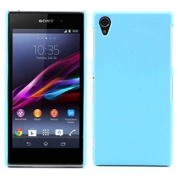 Sony Xperia Z1 Kumipintainen Napsautuskotelo Sininen