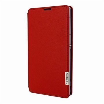 Sony Xperia Z1 Piel Frama FramaSlim Nahkakotelo Punainen