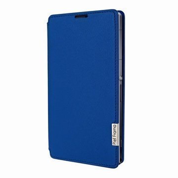 Sony Xperia Z1 Piel Frama FramaSlim Nahkakotelo Sininen