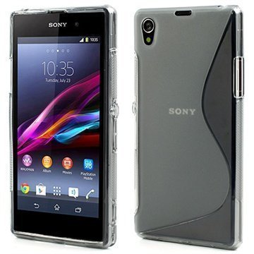 Sony Xperia Z1 S-Curve TPU-Kotelo Harmaa