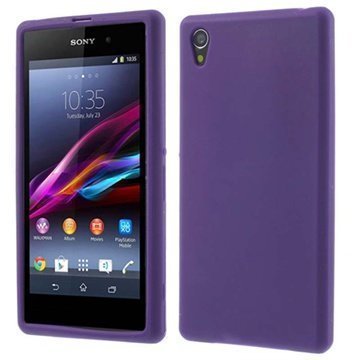 Sony Xperia Z1 Silikonikotelo Violetti