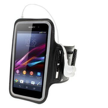 Sony Xperia Z1 iGadgitz Anti-Slip Neoprene Armband Black
