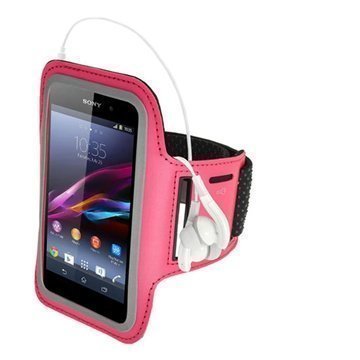 Sony Xperia Z1 iGadgitz Anti-Slip Neoprene Armband Pink