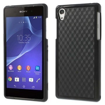 Sony Xperia Z2 Cube Design Hybrid Kotelo Musta
