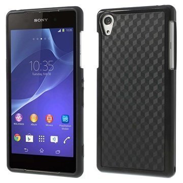 Sony Xperia Z2 Cube Design Hybrid Kotelo Musta