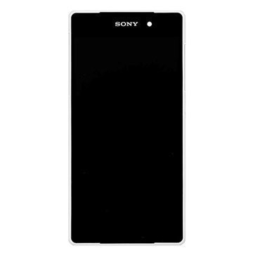 Sony Xperia Z2 Etukuori & LCD Näyttö Valkoinen