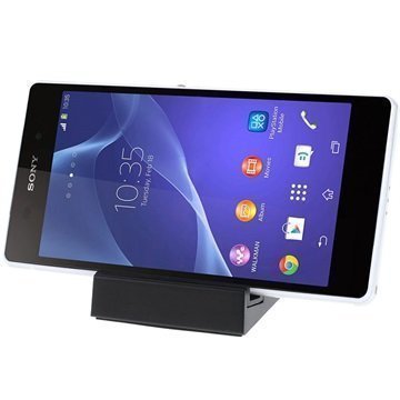 Sony Xperia Z2 Magneettinen Pöytälaturi Musta