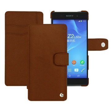 Sony Xperia Z2 Noreve Tradition B Wallet Nahkakotelo Ruskea