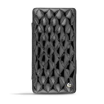 Sony Xperia Z2 Noreve Tradition D Flip Leather Case Onyx Couture