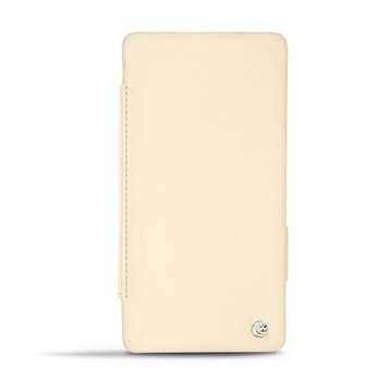 Sony Xperia Z2 Noreve Tradition D Läpällinen Nahkakotelo Beige