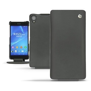 Sony Xperia Z2 Noreve Tradition Flip Leather Case Black