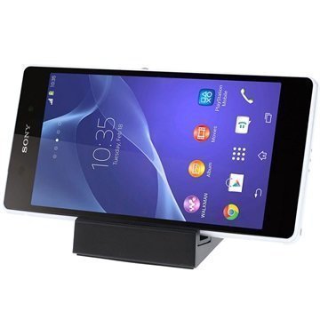 Sony Xperia Z2a Magneettinen Pöytälaturi Musta