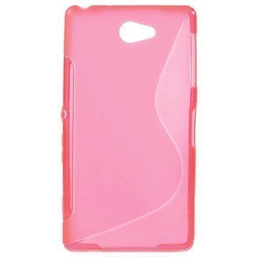 Sony Xperia Z2a S-Curve TPU-Kotelo Kuuma Pinkki