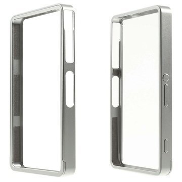 Sony Xperia Z3 Compact Alumiininen Suojareunus Hopea
