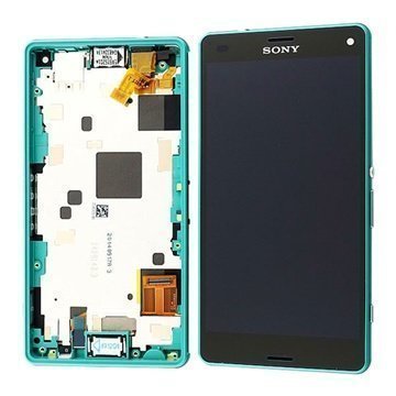 Sony Xperia Z3 Compact Etukuori & LCD Näyttö Vihreä