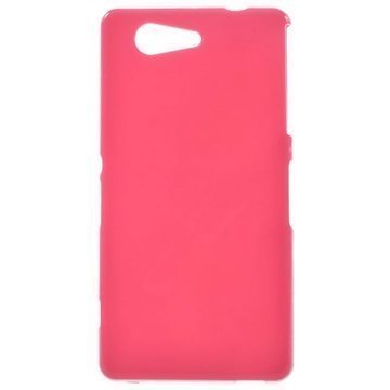 Sony Xperia Z3 Compact Glossy TPU-Suojakuori Kuuma Pinkki