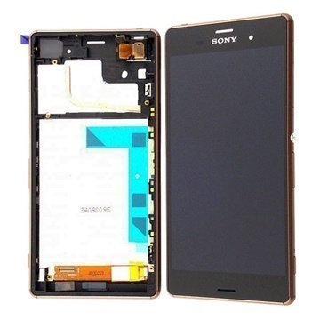 Sony Xperia Z3 Etukuori & LCD Näyttö Kupari